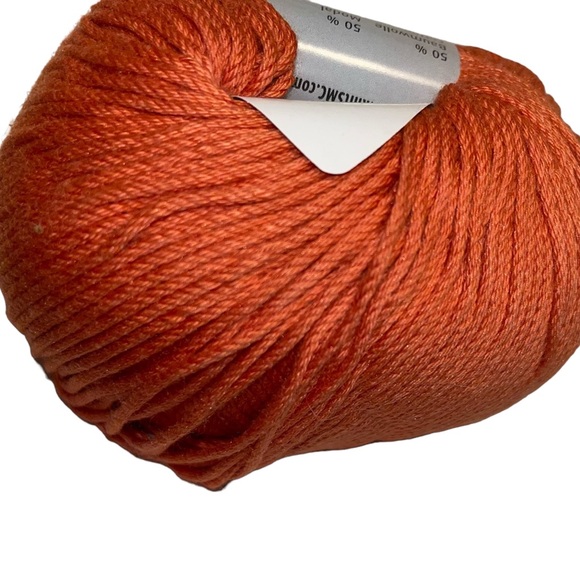 Schachenmayr SMC Select DK Cotton Modal Violena Yarn 1623 Orange Cable Knit - Picture 3 of 9